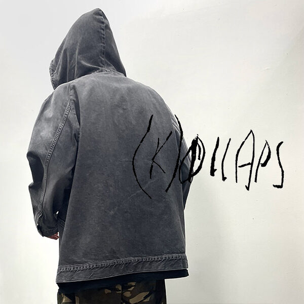 (K)OLLAPS WASHED DENIM HOODIE MADE IN JAPAN